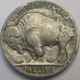 1929 Buffalo Nickel - antique detailed American Indian coin