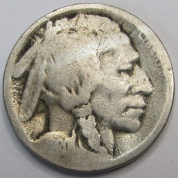 1920 S Buffalo Nickel - antique San Francisco mintmark American Indian coin