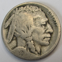 1923 S Buffalo Nickel - antique San Francisco mintmark American Indian coin