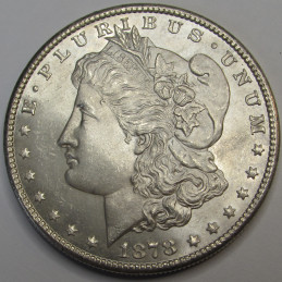 1878 S Morgan Dollar - high grade uncirculated silver dollar from San Francisco mint