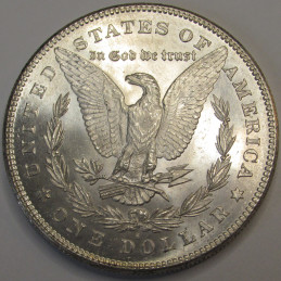 1878 S Morgan Dollar - high grade uncirculated silver dollar from San Francisco mint