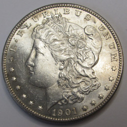 1901 S Morgan Dollar - uncirculated beautiful American silver dollar coin