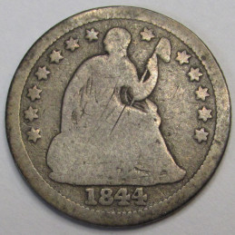 1844 O Seated Liberty Half Dime - better date low mintage American coin