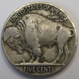 1913 Buffalo Nickel - Type 2 - antique first year of issue American Bison coin