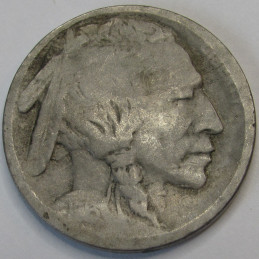 1913 S Buffalo Nickel - Type 1 - antique San Francisco mintmark bison nickel