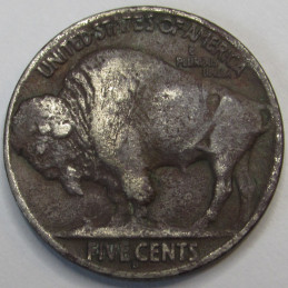 1914 D Buffalo Nickel - antique key date American Indian design coin