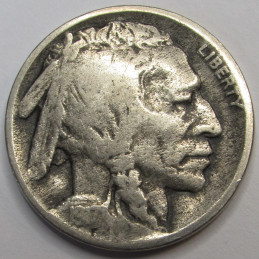 1917 D Buffalo Nickel - better date Denver mintmark American Indian coin