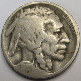 1918 D Buffalo Nickel - better date Denver mintmark American bison coin