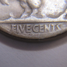 1921 S Buffalo Nickel - antique  semi-key date San Francisco mintmark five cent coin