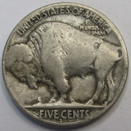 1926 S Buffalo Nickel - better date low mintage San Francisco mintmark coin