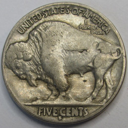 1931 S Buffalo Nickel - better date low mintage San Francisco mintmark coin