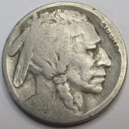 1921 S Buffalo Nickel - antique better date San Francisco mintmark nickel coin