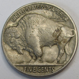 1925 Buffalo Nickel - antique better condition American Indian coin