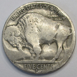 1931 S Buffalo Nickel - antique San Francisco mintmark five cent coin