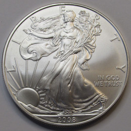 2008 American Silver Eagle - pure silver coin