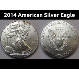 2014 American Silver Eagle - pure silver coin