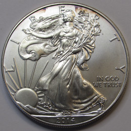 2014 American Silver Eagle - pure silver coin