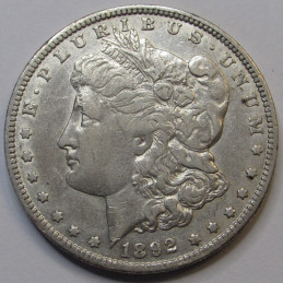 1892 O Morgan Dollar - antique better date New Orleans mint silver dollar