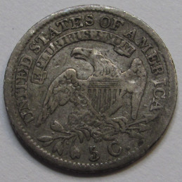 1829 Capped Bust Half Dime - antique small silver five cent coin