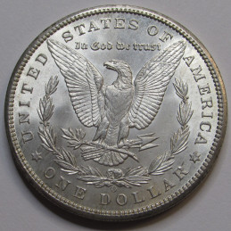 1898 O Morgan Dollar - antique uncirculated American silver dollar coin