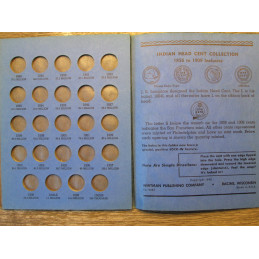 Whitman coin folder for Indian Head Cent and Flying Eagle Cents - 1856-1909 - vintage folder