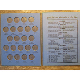 Whitman coin folder for Buffalo Nickels - 1913-1938 - vintage coin folder