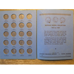 Whitman coin folder for Buffalo Nickels - 1913-1938 - vintage coin folder