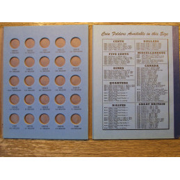 Whitman coin folder - Barber Dimes - 1892-1916 - vintage coin folder