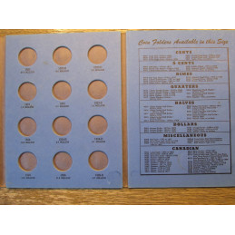 Whitman coin folder - Standing Liberty Quarters - 1916-1930 - vintage coin supply