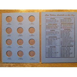 Whitman coin folder - Washington Quarters - 1946-1959 - vintage coin supply