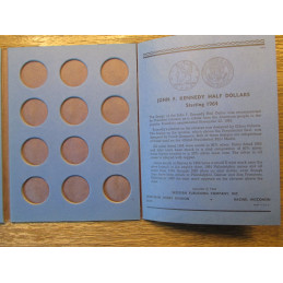 Whitman coin folder - JFK Half Dollars - 1961-1971