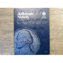 Whitman coin folder for Jefferson Nickels - 1996- vintage coin supply