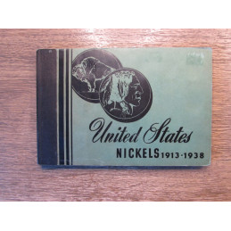 Meghrig Coin Album - United States Buffalo Nickels - 1913-1938 - vintage supply