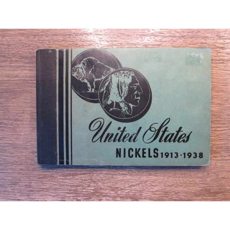 Meghrig Coin Album - United States Buffalo Nickels - 1913-1938 - vintage supply