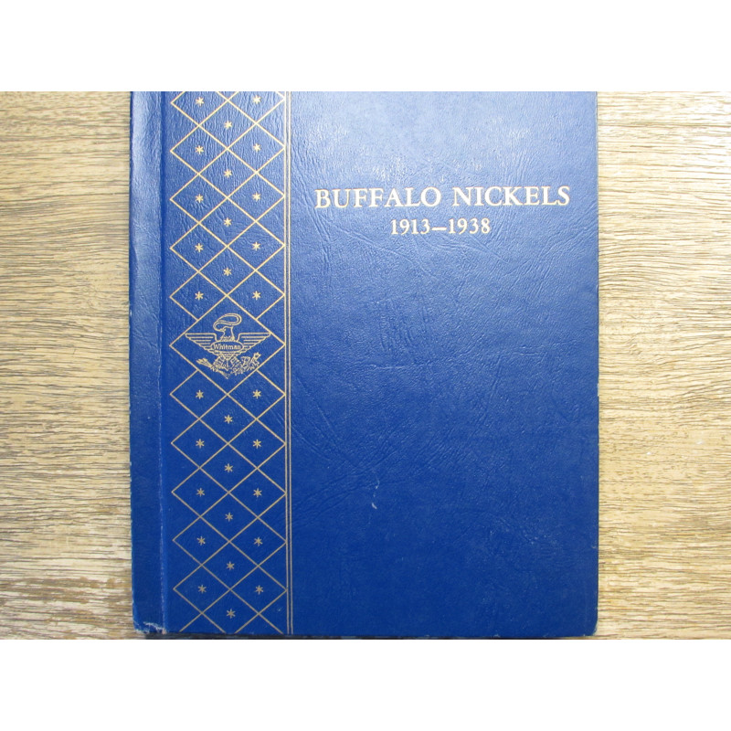 Whitman bookshelf coin album for Buffalo Nickels - 1913-1938 - vintage coin supply