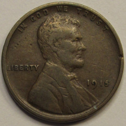 1915 Lincoln Wheat Cent - antique better condition American wheat penny