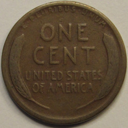 1922 D Lincoln Wheat Cent - Weak D - antique better variety American wheat penny