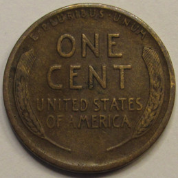 1916 D Lincoln Wheat Cent - antique Denver mintmark American wheat penny