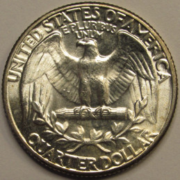 1957 Washington Quarter - beautiful vintage American silver quarter