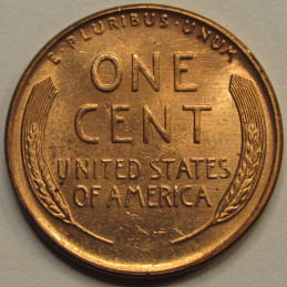 1949 Lincoln Wheat Cent - vintage uncirculated American wheat penny