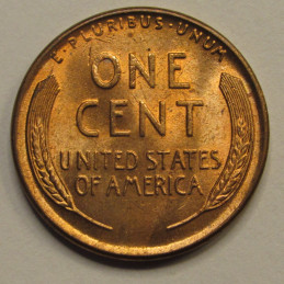 1950 Lincoln Wheat Cent - beautiful uncirculated American wheat penny