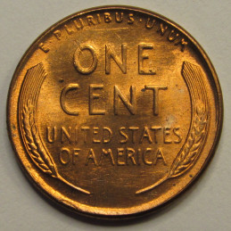 1952 Lincoln Wheat Cent - vintage uncirculated American wheat penny