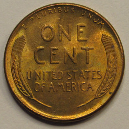 1947 S Lincoln Wheat Cent - vintage San Francisco mintmark wheat penny