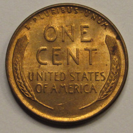 1944 D Lincoln Wheat Cent - vintage Denver mintmark American wheat penny