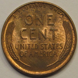 1941 D Lincoln Wheat Cent - vintage Denver mintmark American wheat penny