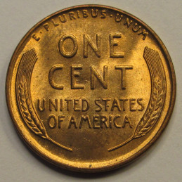 1941 Lincoln Wheat Cent - attractive uncirculated American wheat penny