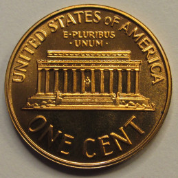 1964 Lincoln Memorial Cent - vintage reflective proof memorial penny