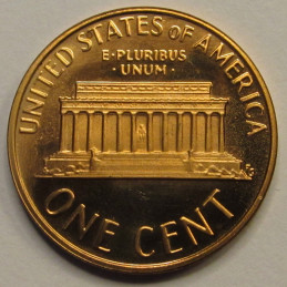 1977 S Lincoln Memorial Cent - vintage seventies San Francisco mintmark American penny