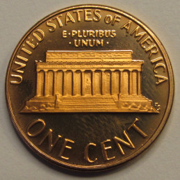 1984 S Lincoln Memorial Cent - vintage Proof penny with San Francisco mintmark