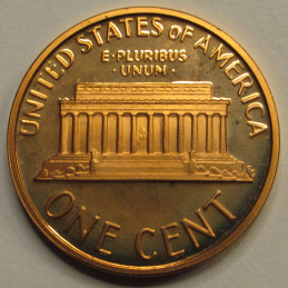 1986 S Lincoln Memorial Cent - vintage proof penny